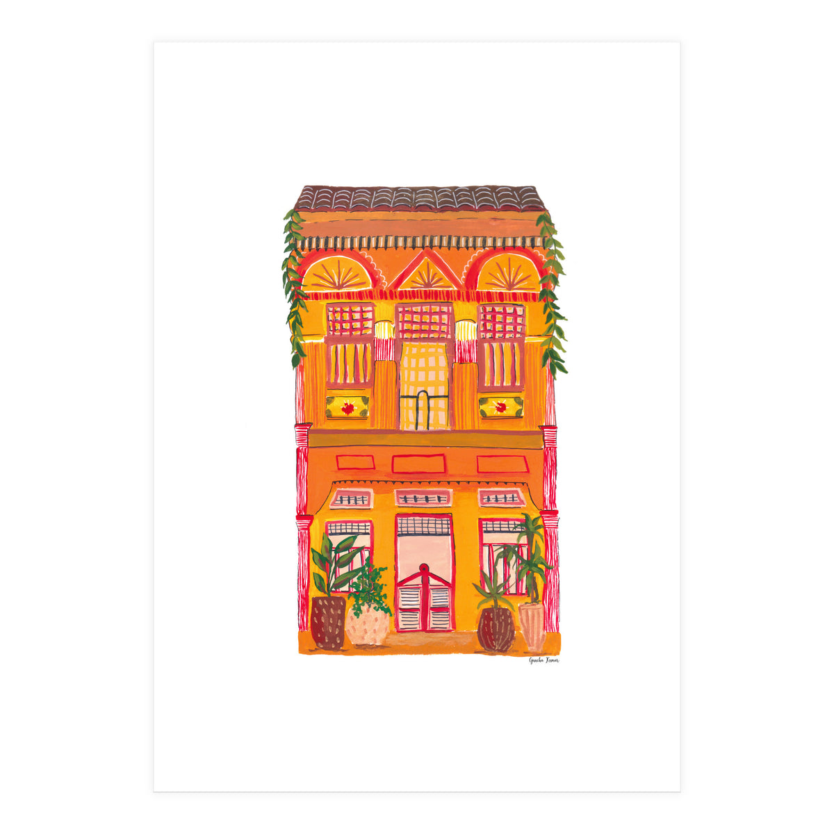 Orange House A4 (Print Only)