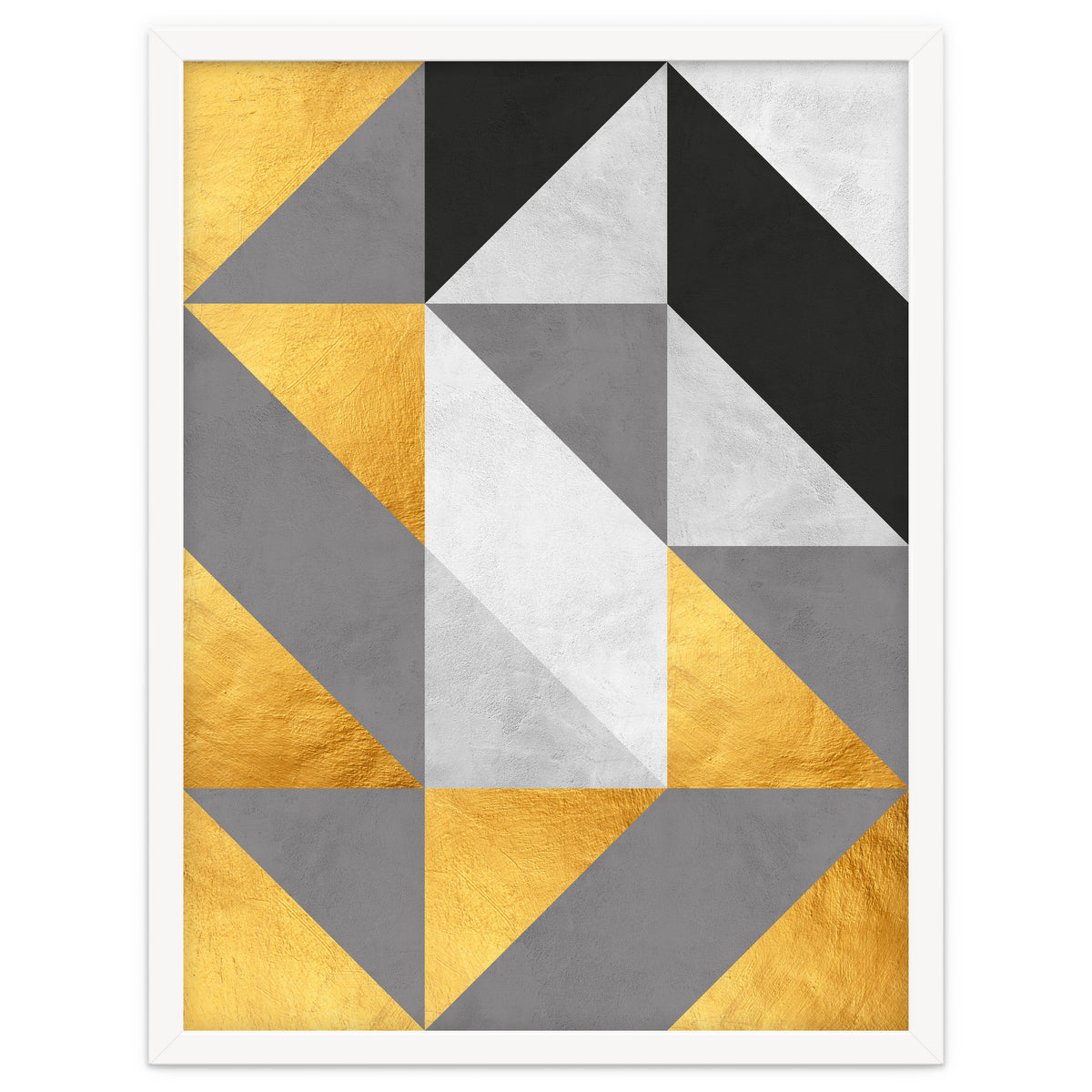 Gray and Gold Composition IV