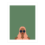 Lady with pink hair (Print Only) thumbnail