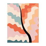 Botanical Retro Floral Waves (Print Only) thumbnail