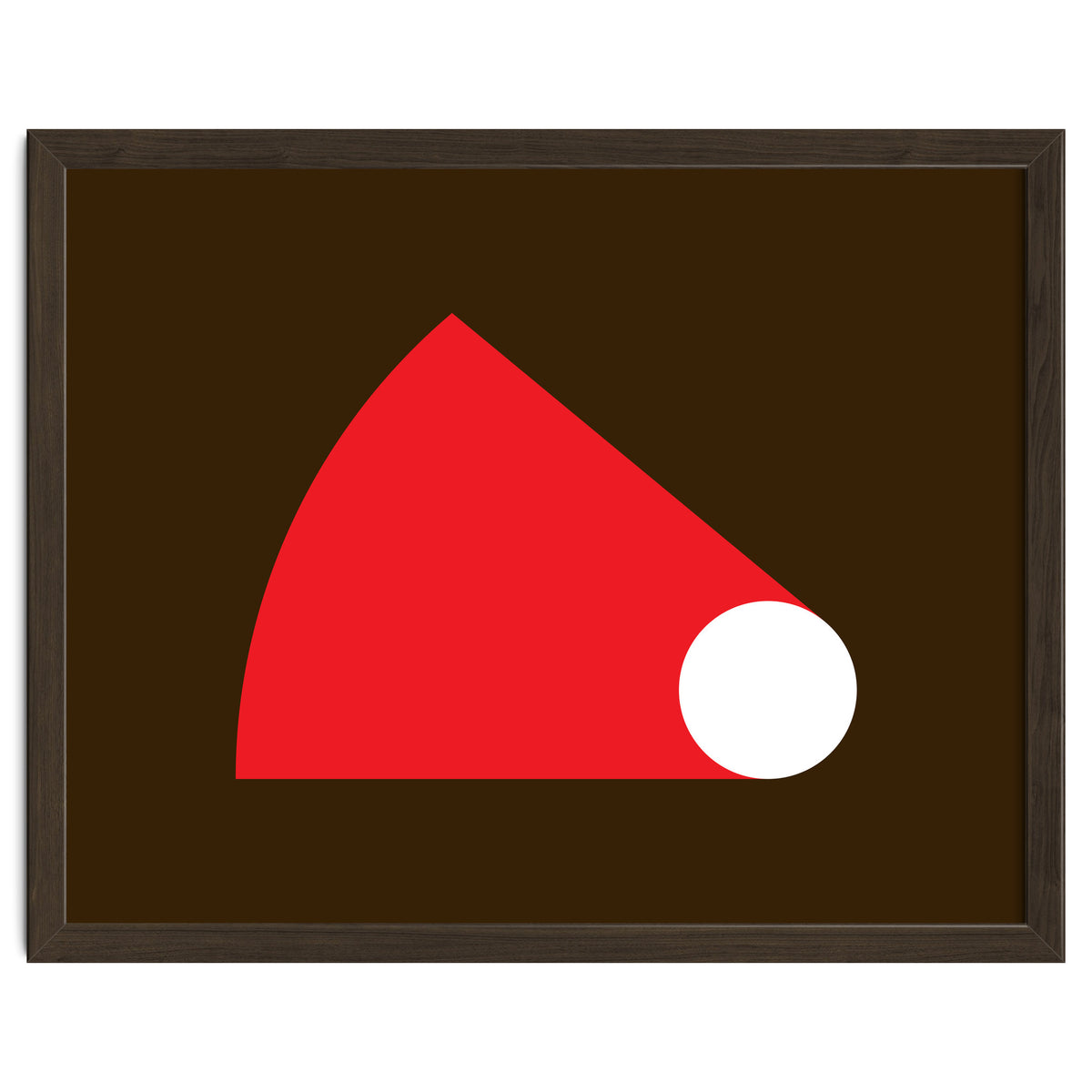 Geometric Shapes No. 51 - red & brown