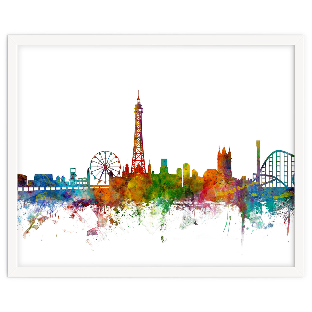 Blackpool England Skyline