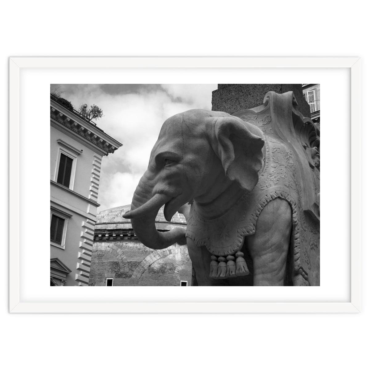 Elephant and Obelisk