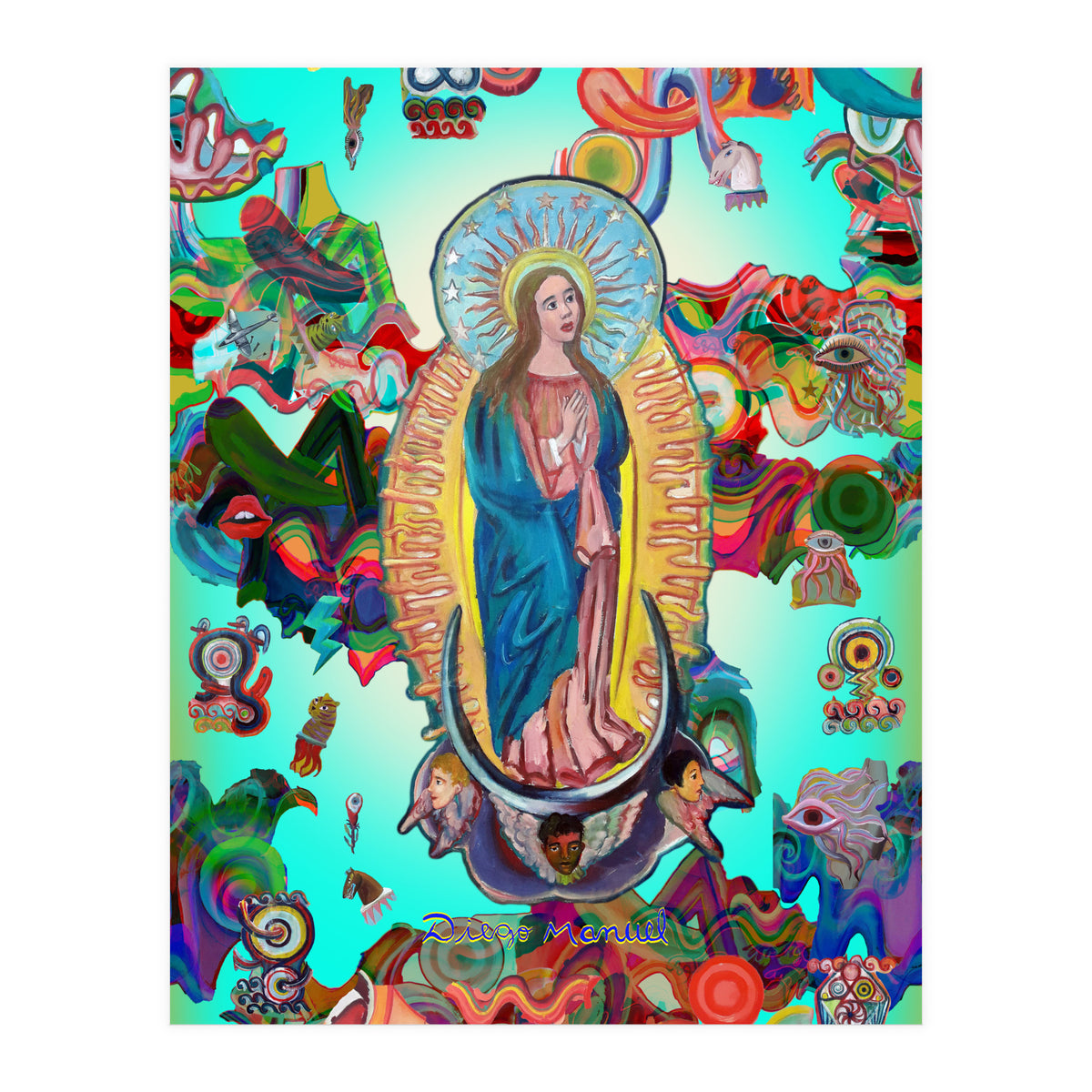 Virgen Y Graffiti 22 (Print Only)