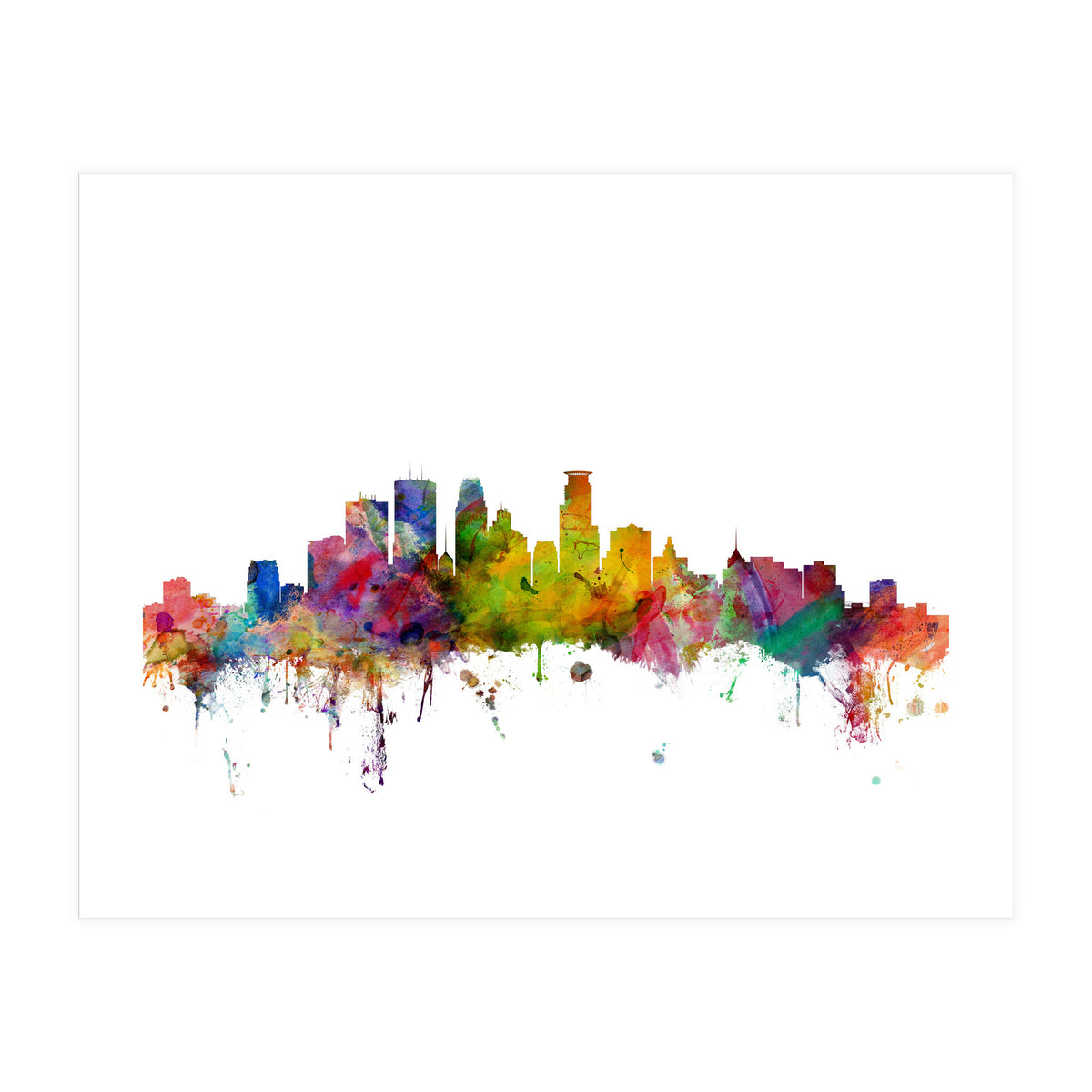 Minneapolis Minnesota Skyline (Print Only)