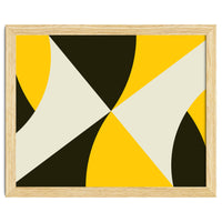 Geometric Shapes No. 4 - yellow, black & white