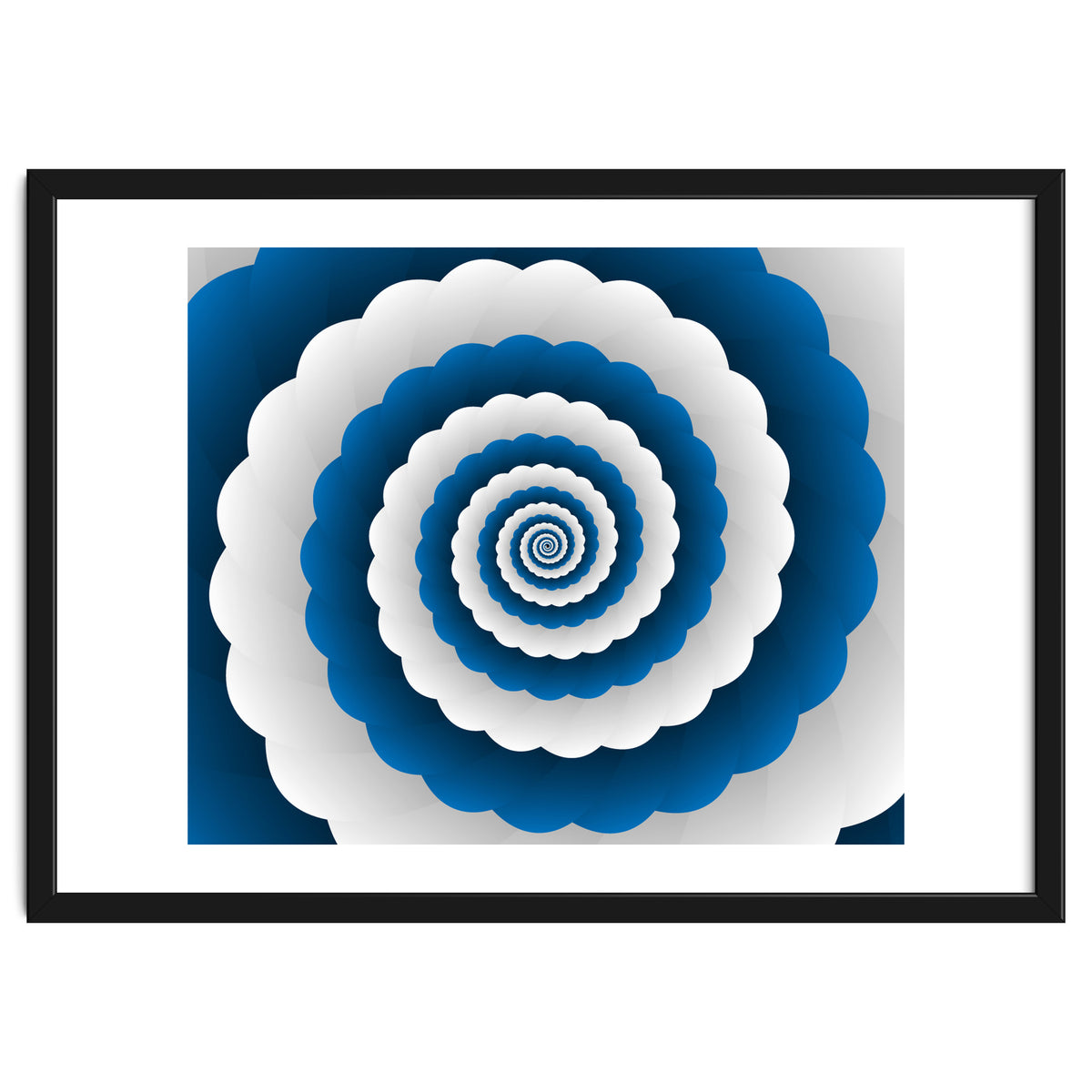 Blue Modern Floral Interior Design