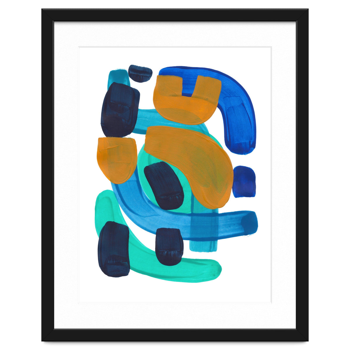 Marine Shapes Yellow Accent