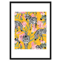 Striped For Life | Zebra Mango Forest | Modern Bohemian Wildlife Jungle | Botanical Nature