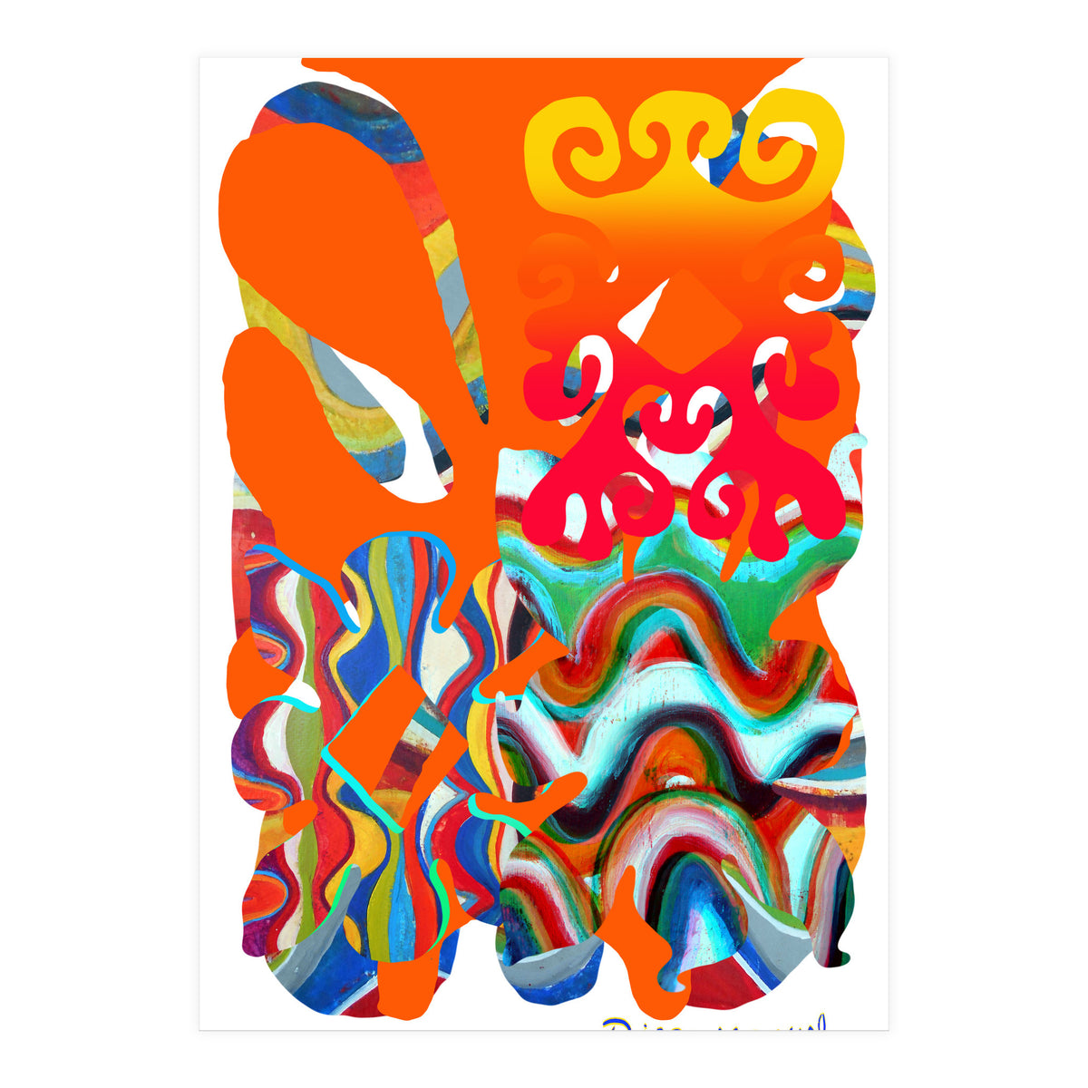 Pop Abstract Asimetrico 5 Copia (Print Only)