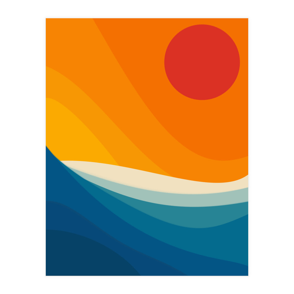 Abstract landscape art (Print Only)