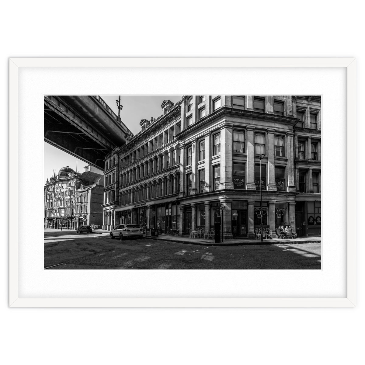 Dene st Newcastle monochrome