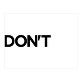 DON'T (Print Only) thumbnail