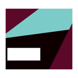 Geometric Shapes No. 84 - purple & turquoise  (Print Only) thumbnail
