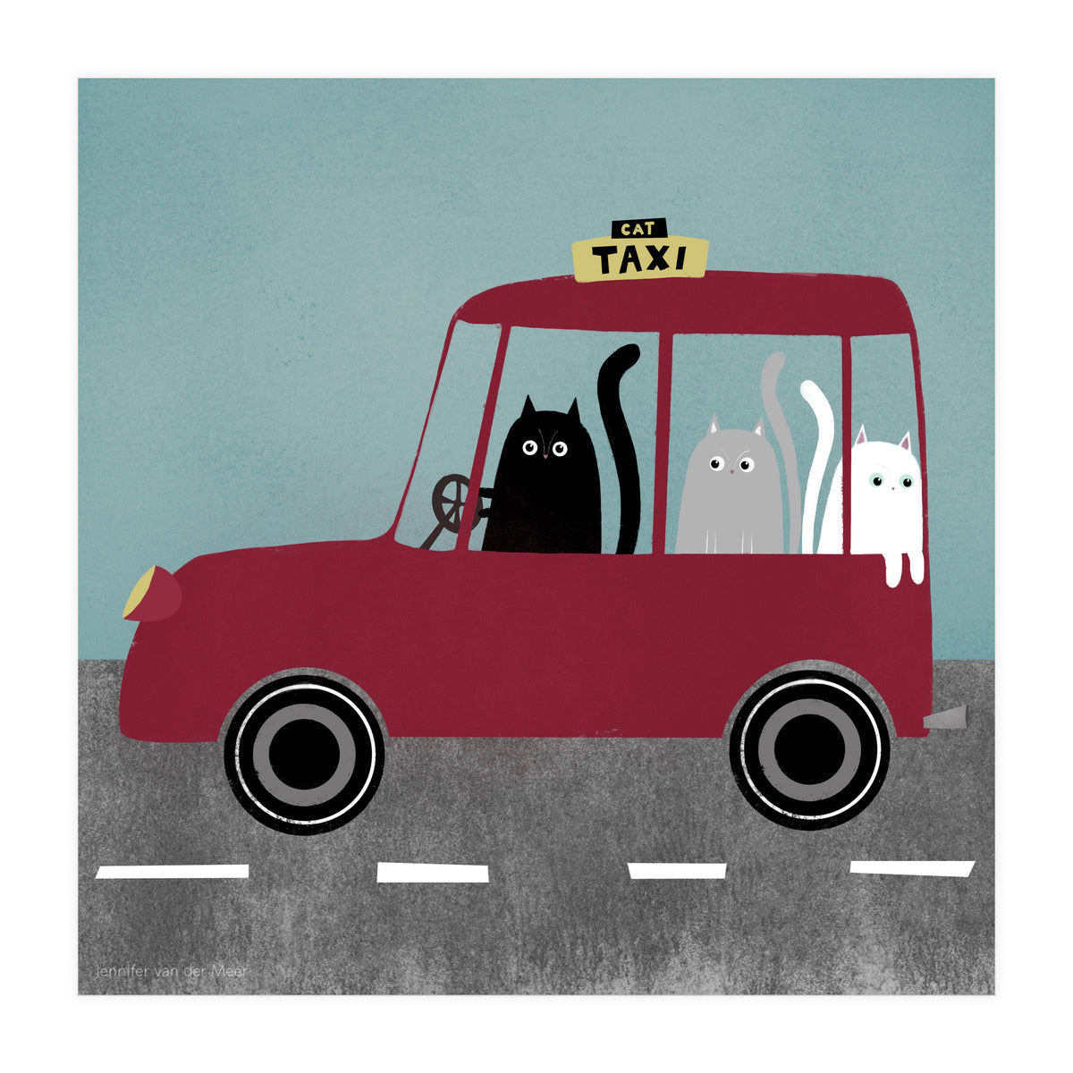 Cat 86: Cat taxi (Print Only)