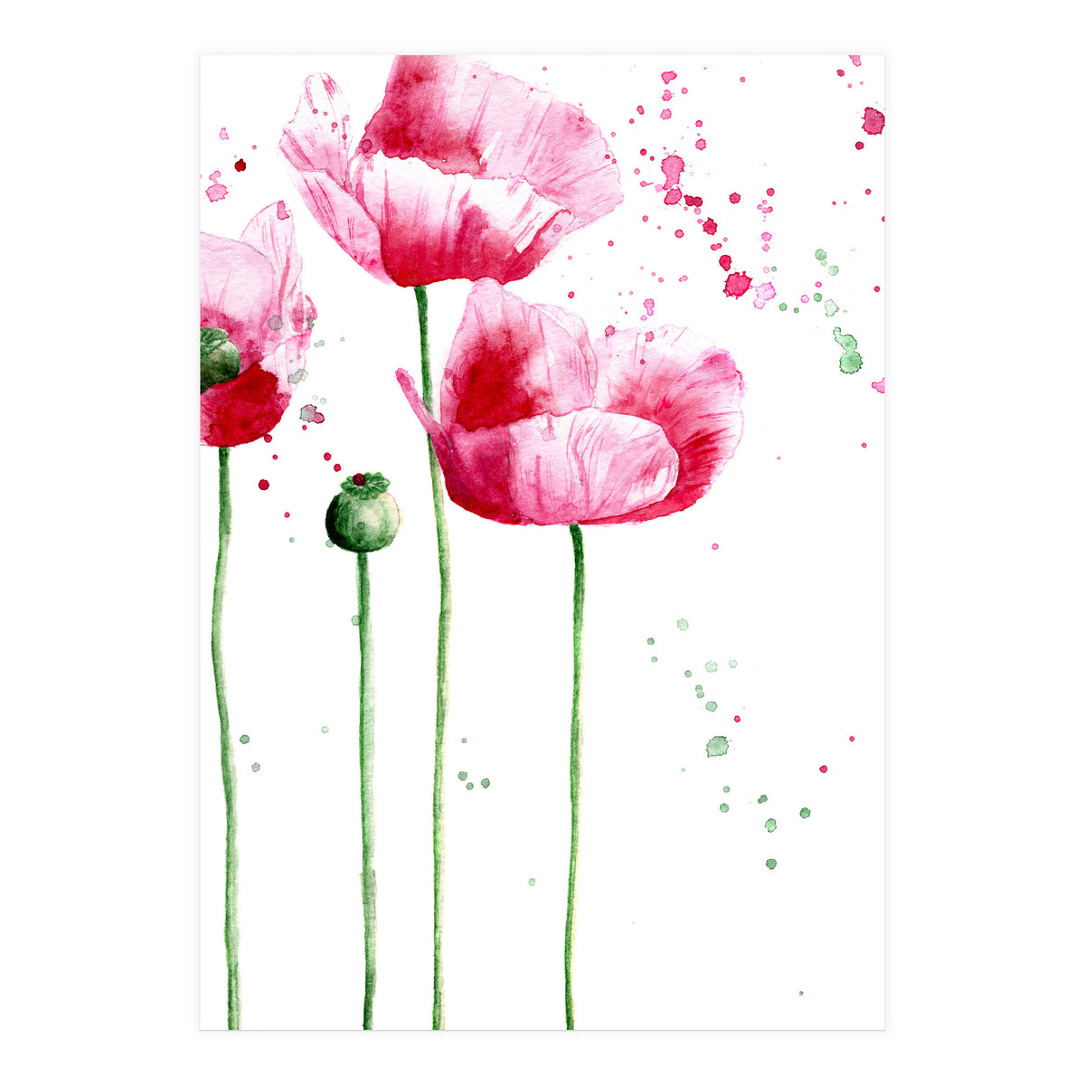 Poppies || watercolor (Print Only)