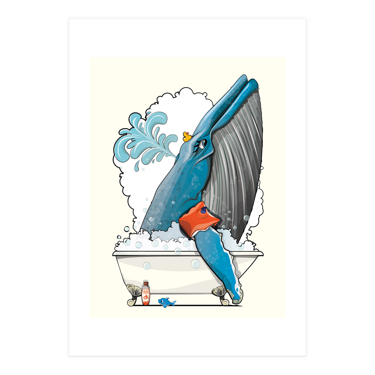 Blue Whale in the Bath (Print Only)