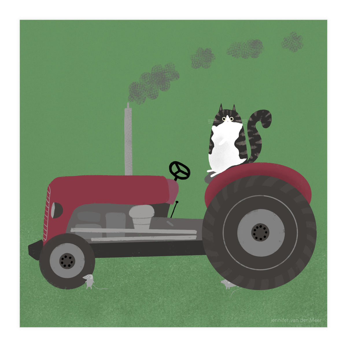 Cat 84: The farm cat (Print Only)