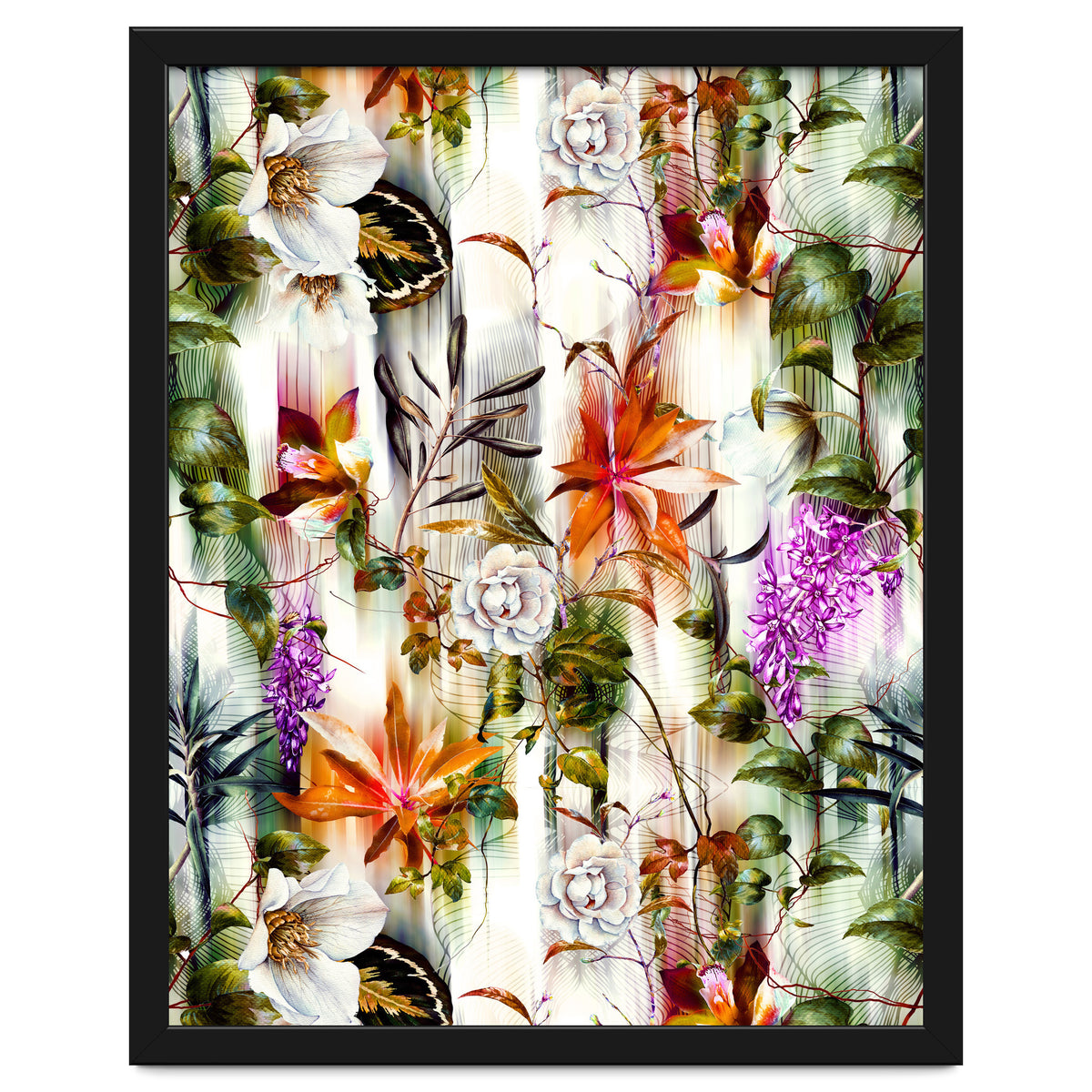 Abstract Motion Blur Floral