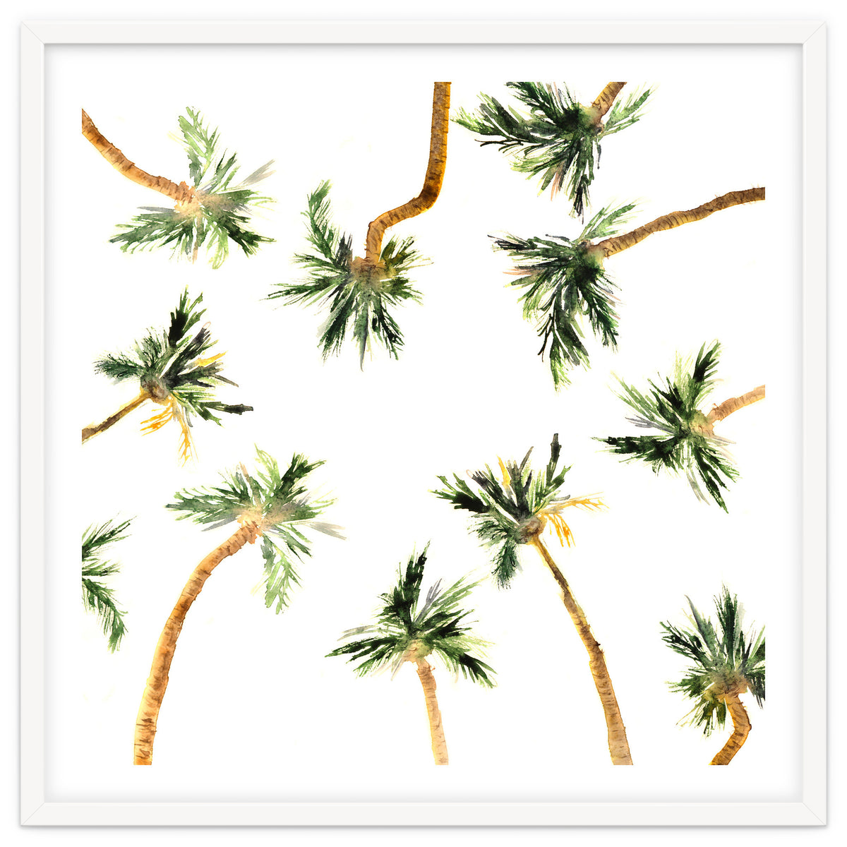 Under the coconut palms || watercolor