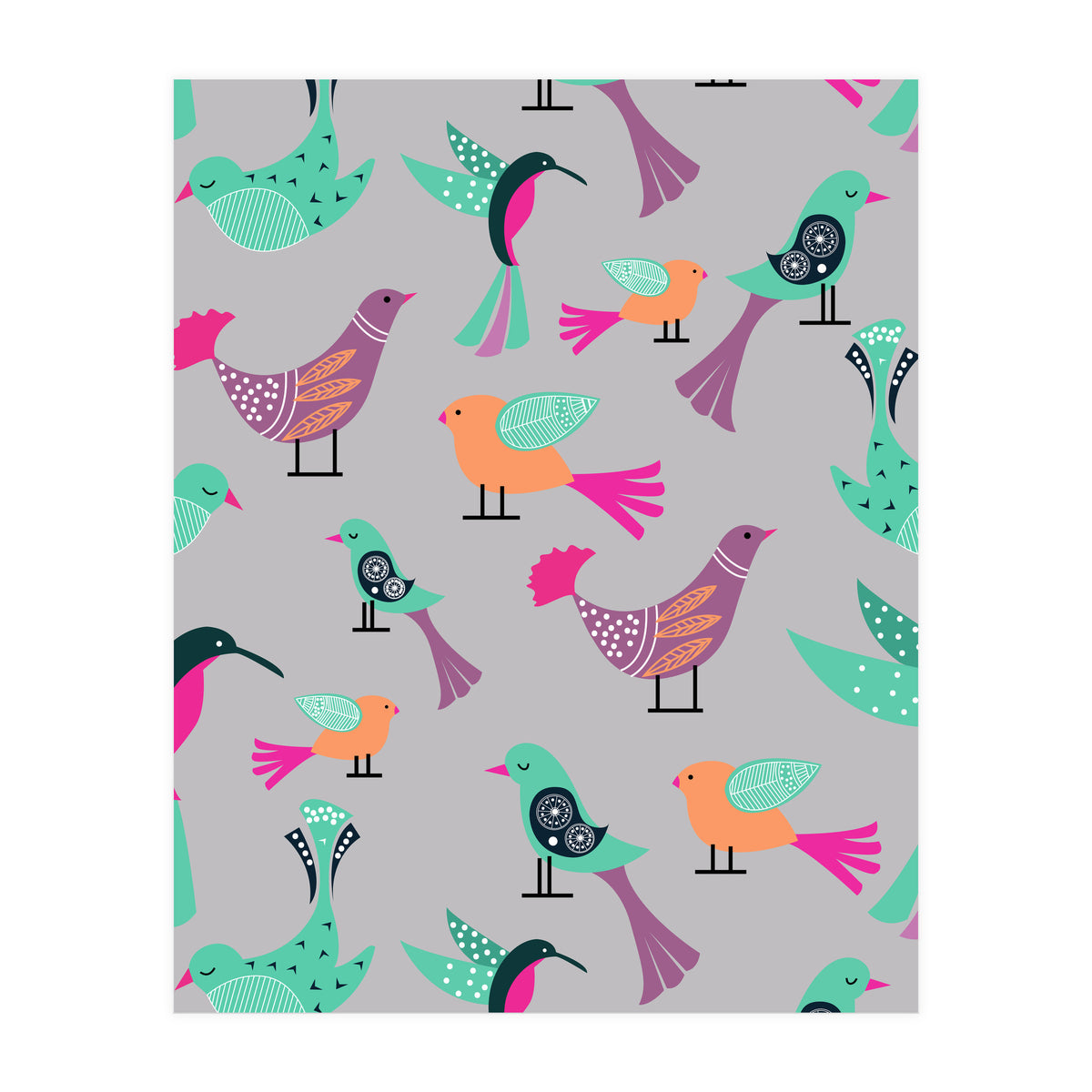Birds Pattern (Print Only)