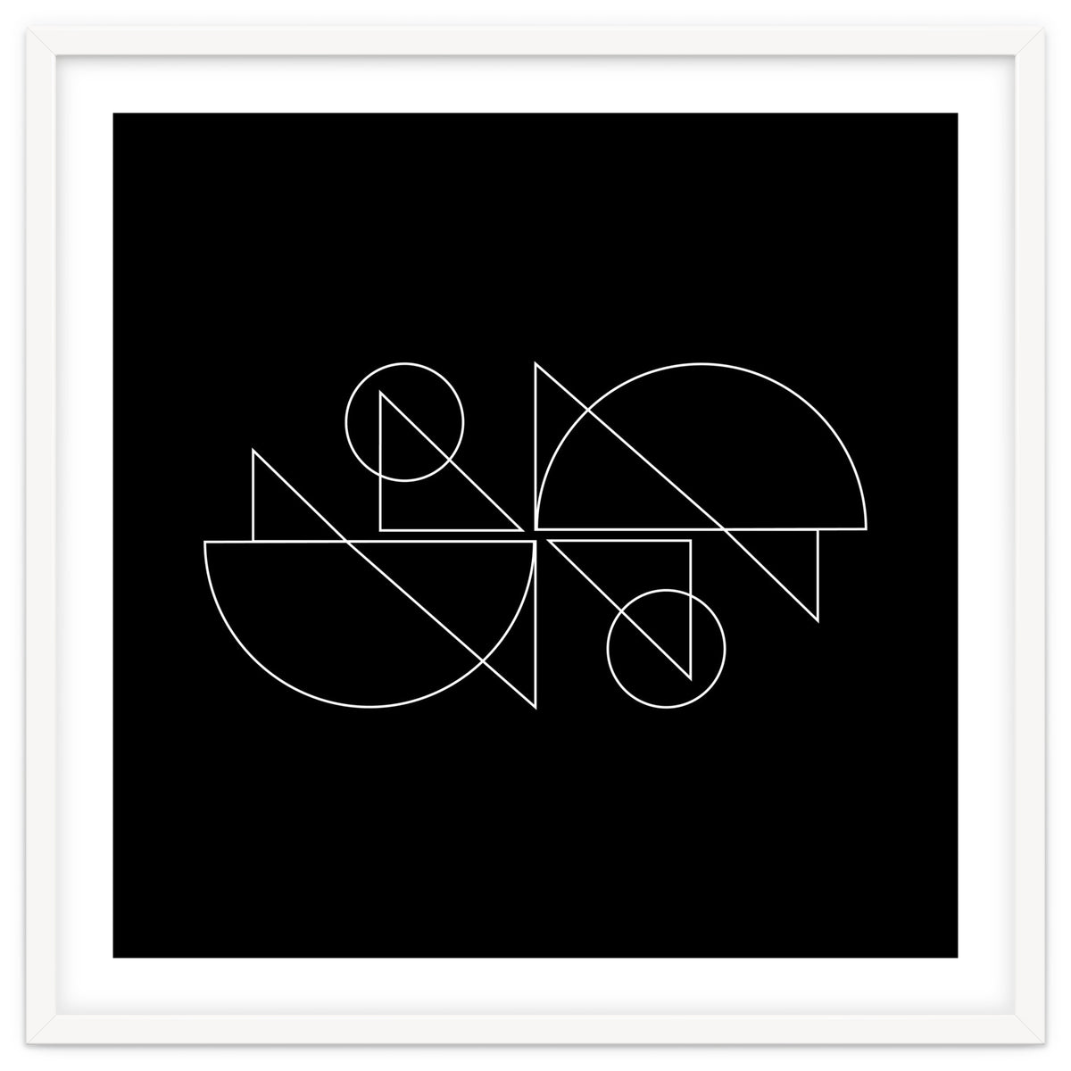 Tandem Cyclists | modern geometric