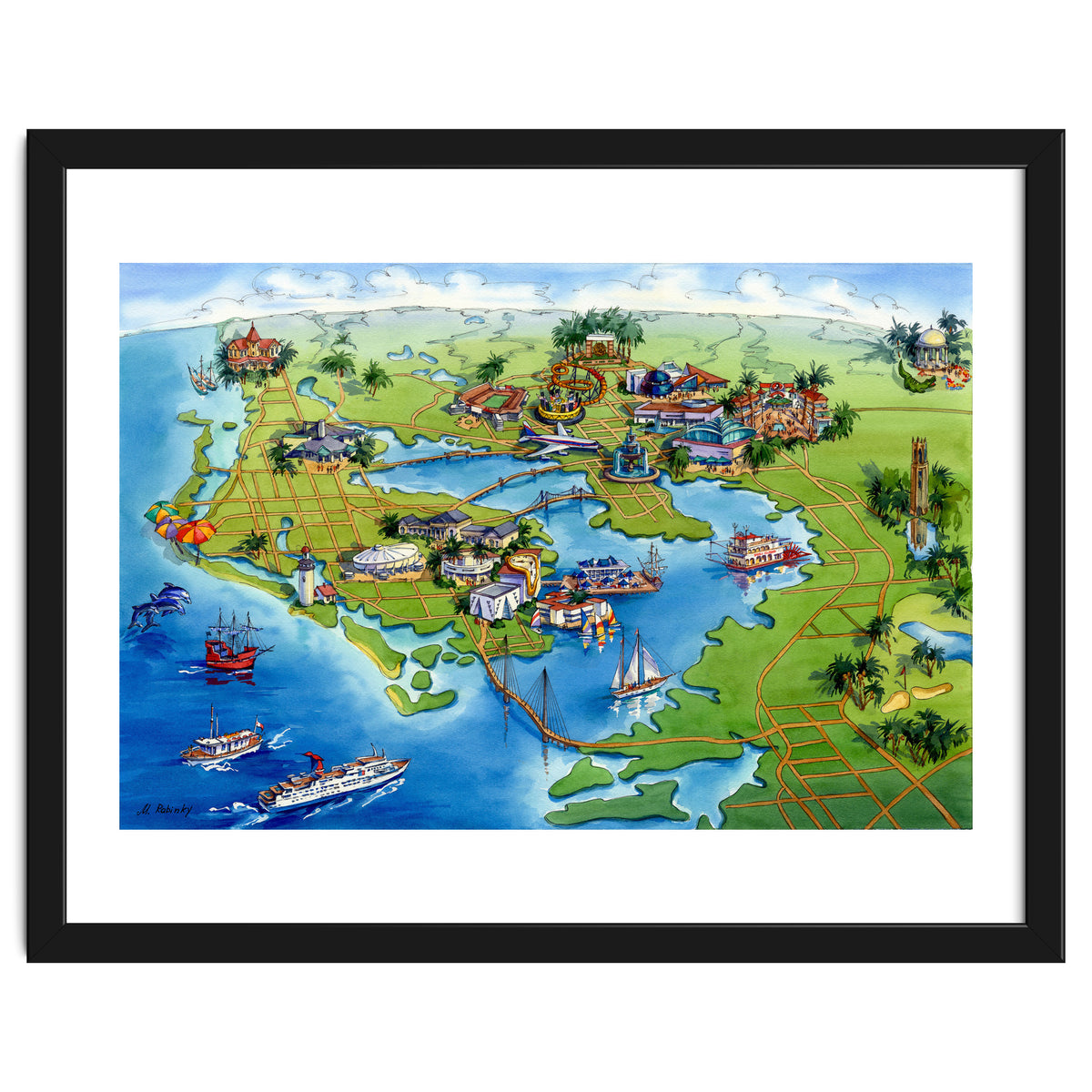 Tampa Bay Illustrated Map