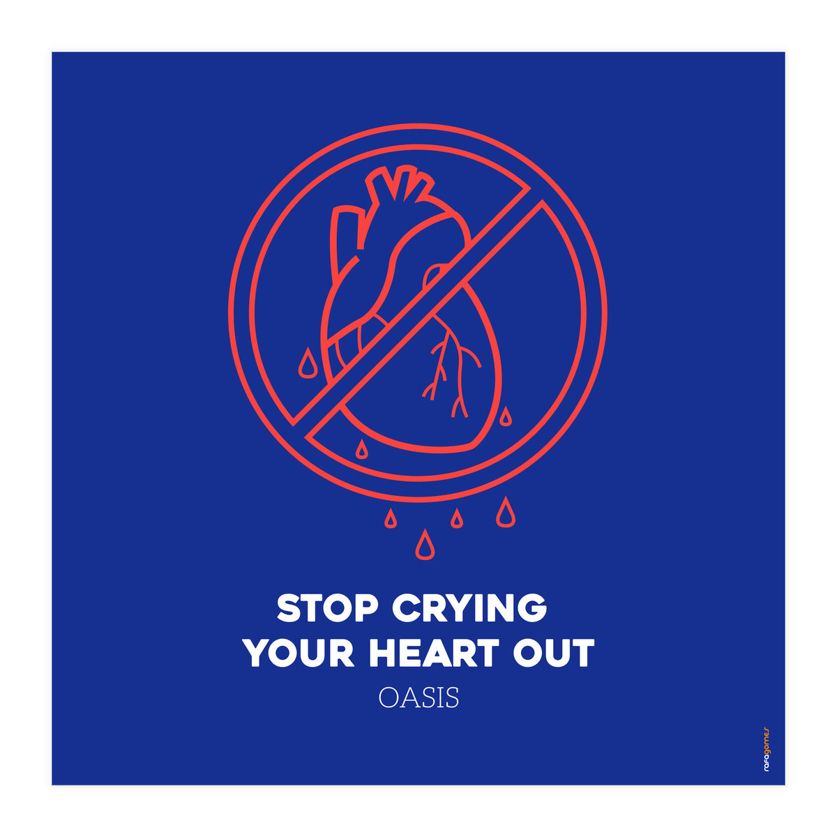 Oasis Stop Crying Your Heart Out (Print Only)