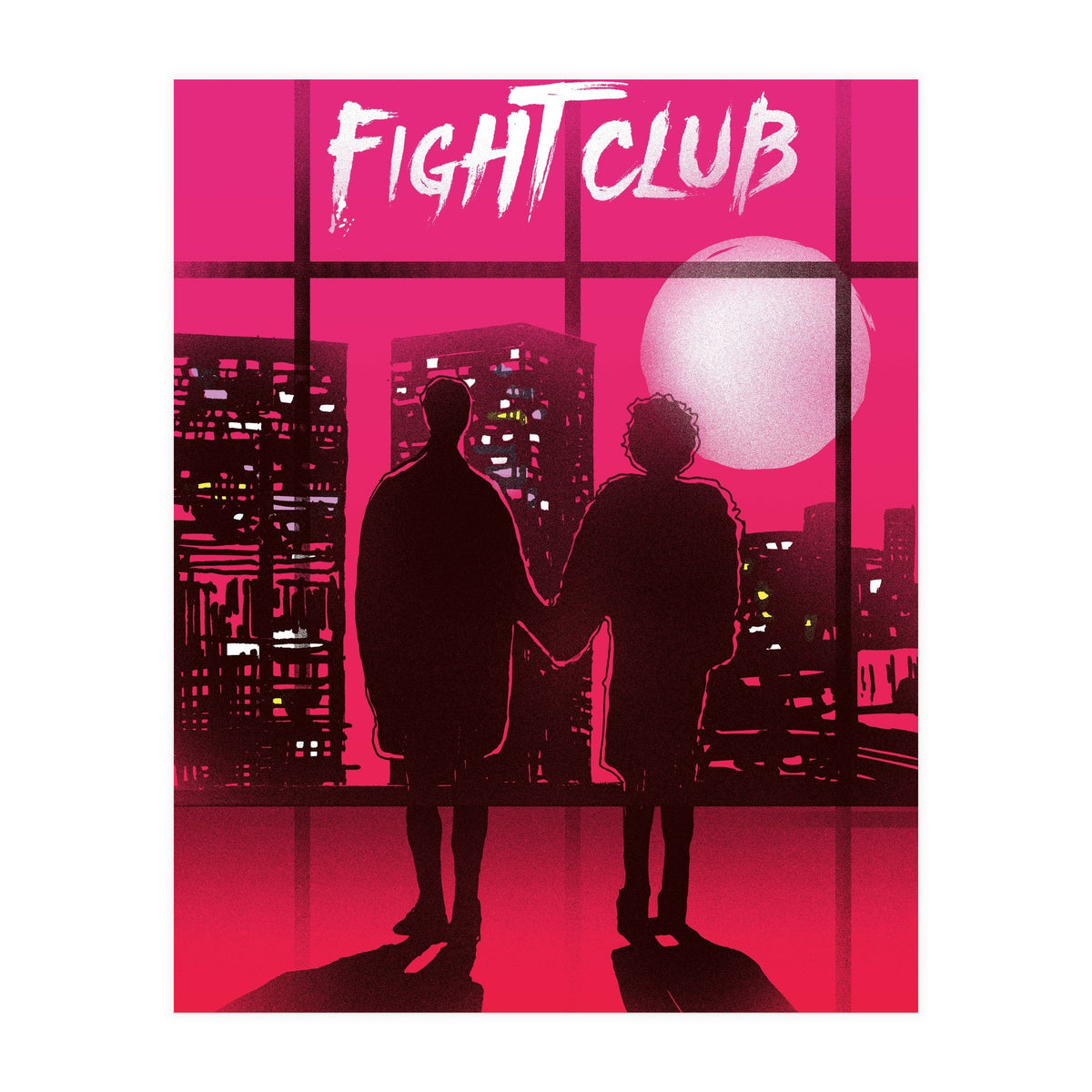 Tyler and Marla Fight Club movie poster (Print Only)