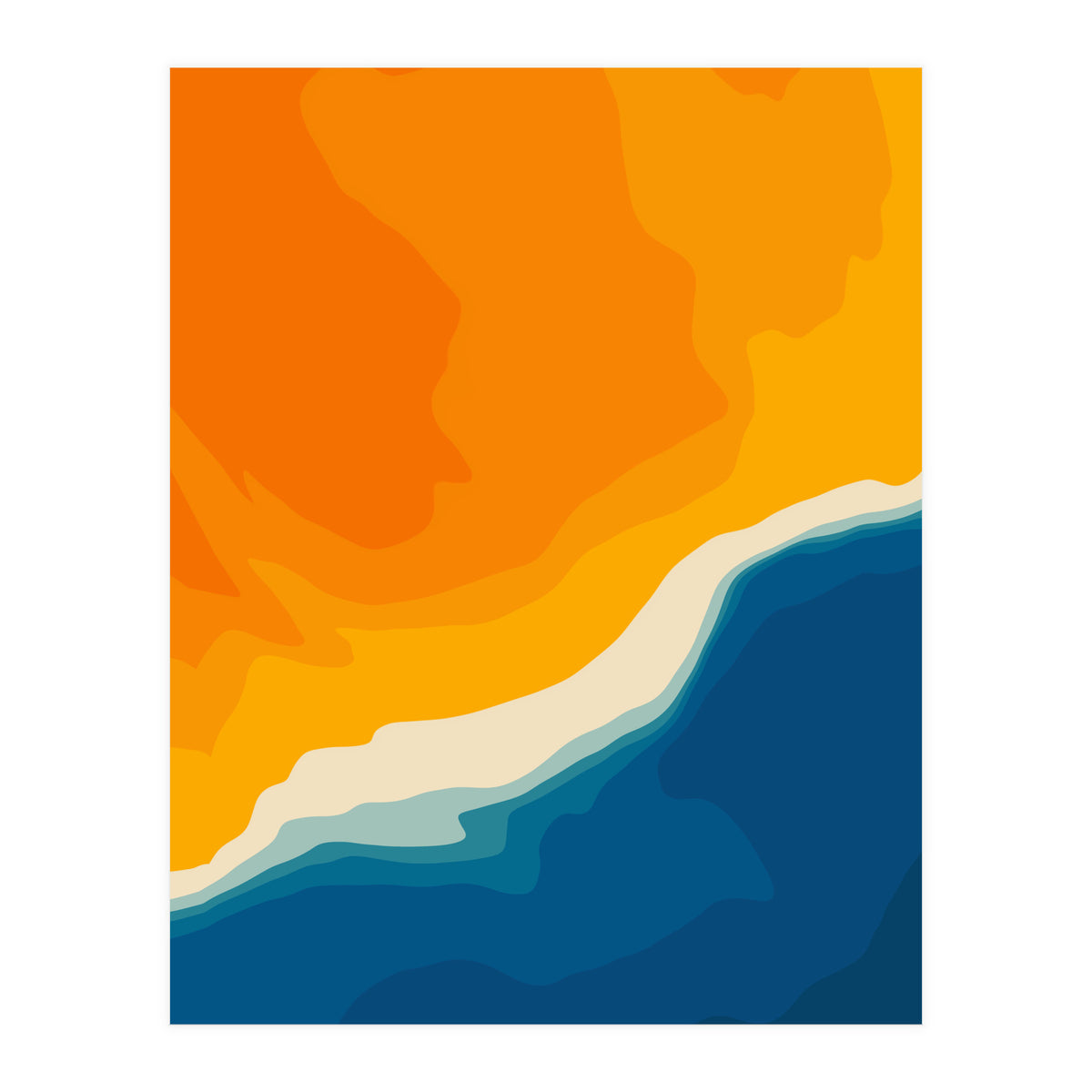 Seascape aerial view (Print Only)