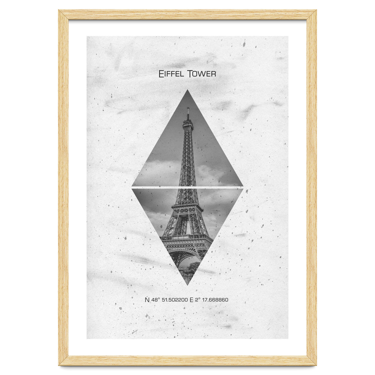 Coordinates PARIS Eiffel Tower