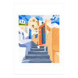 Cat in Greece, Architecture Tropical Exotic Travel (Print Only) thumbnail