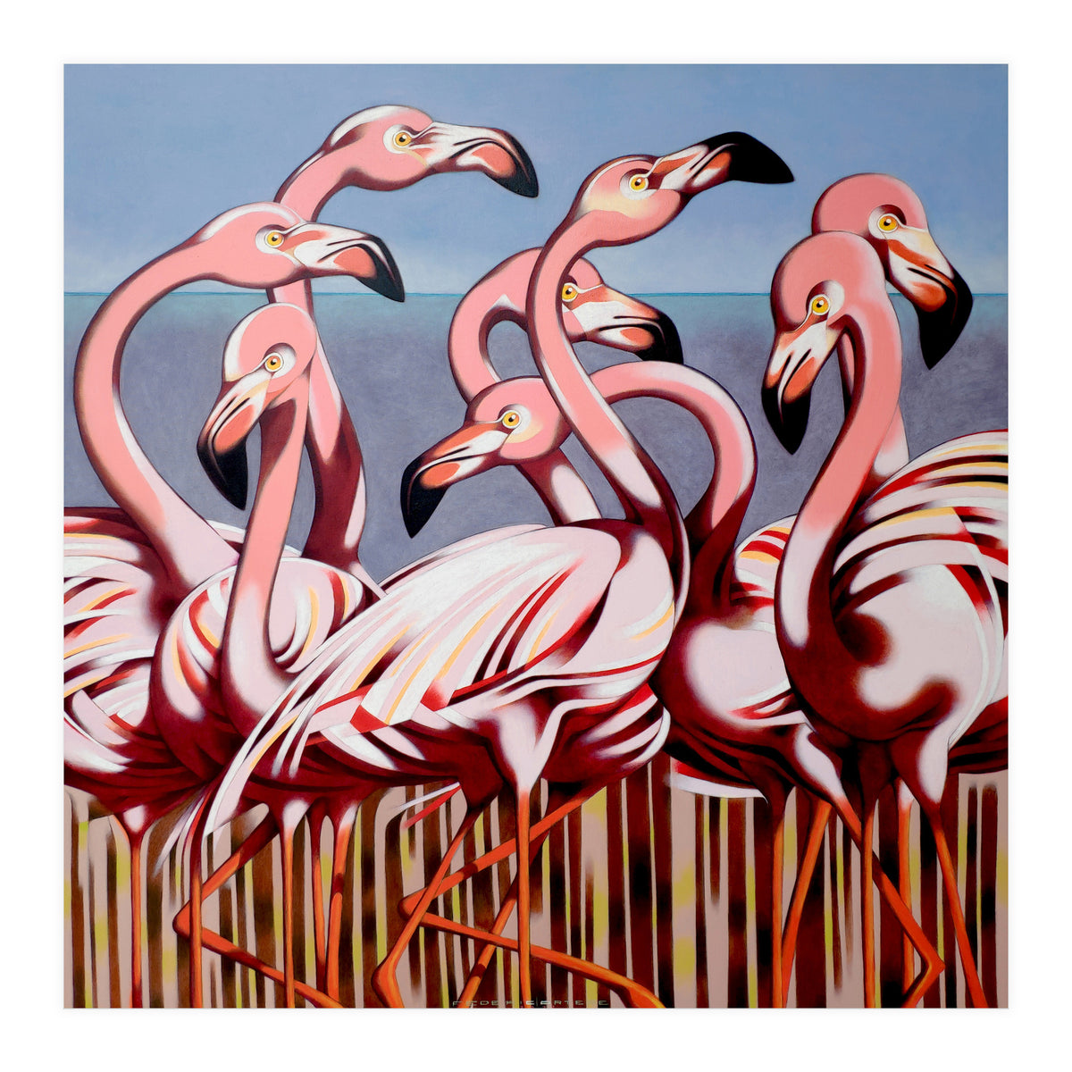 Flamingos (Print Only)