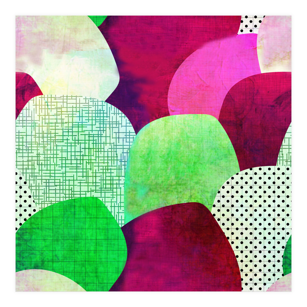 Opala Circles are the new triangles purple (Print Only)