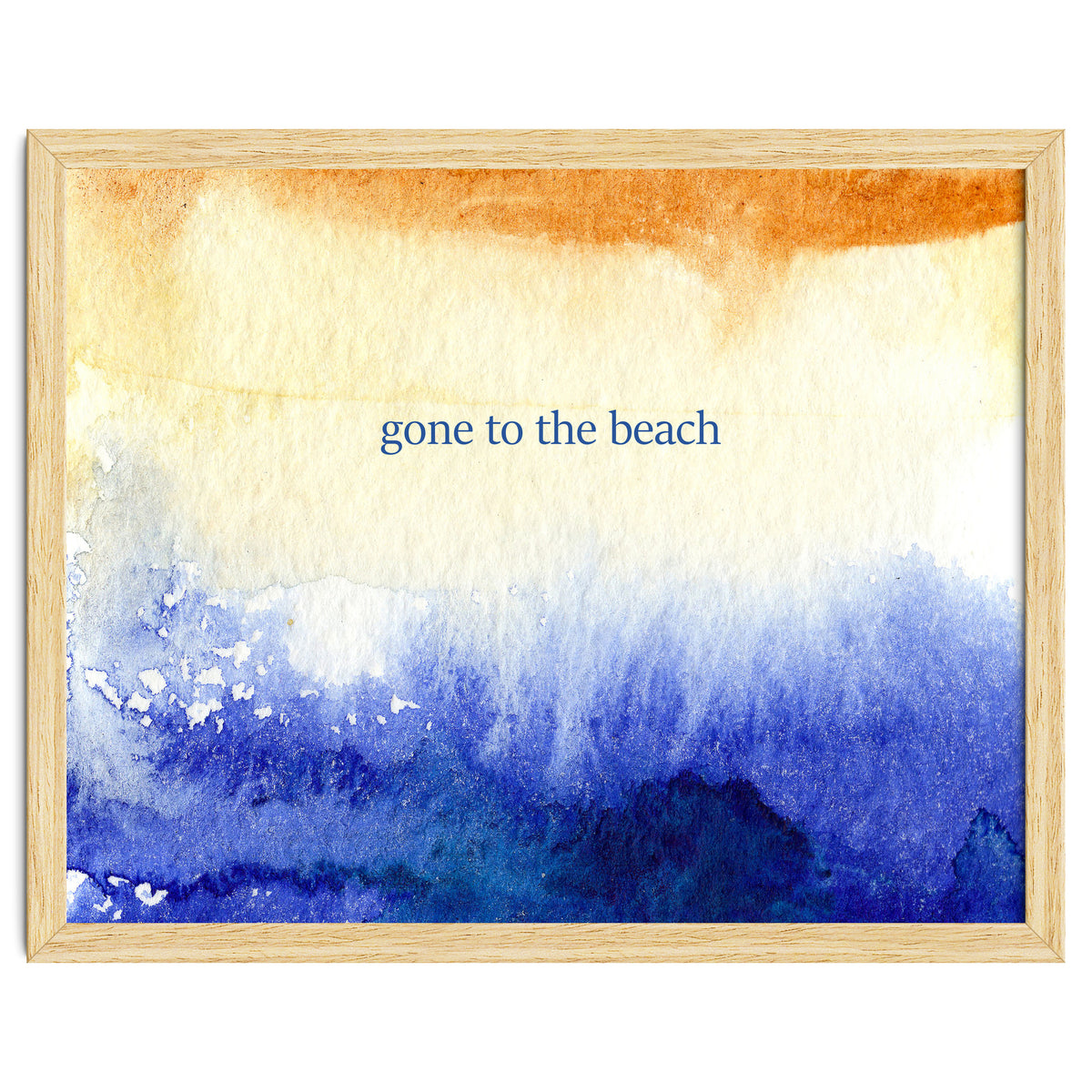 Gone to the beach || watercolor