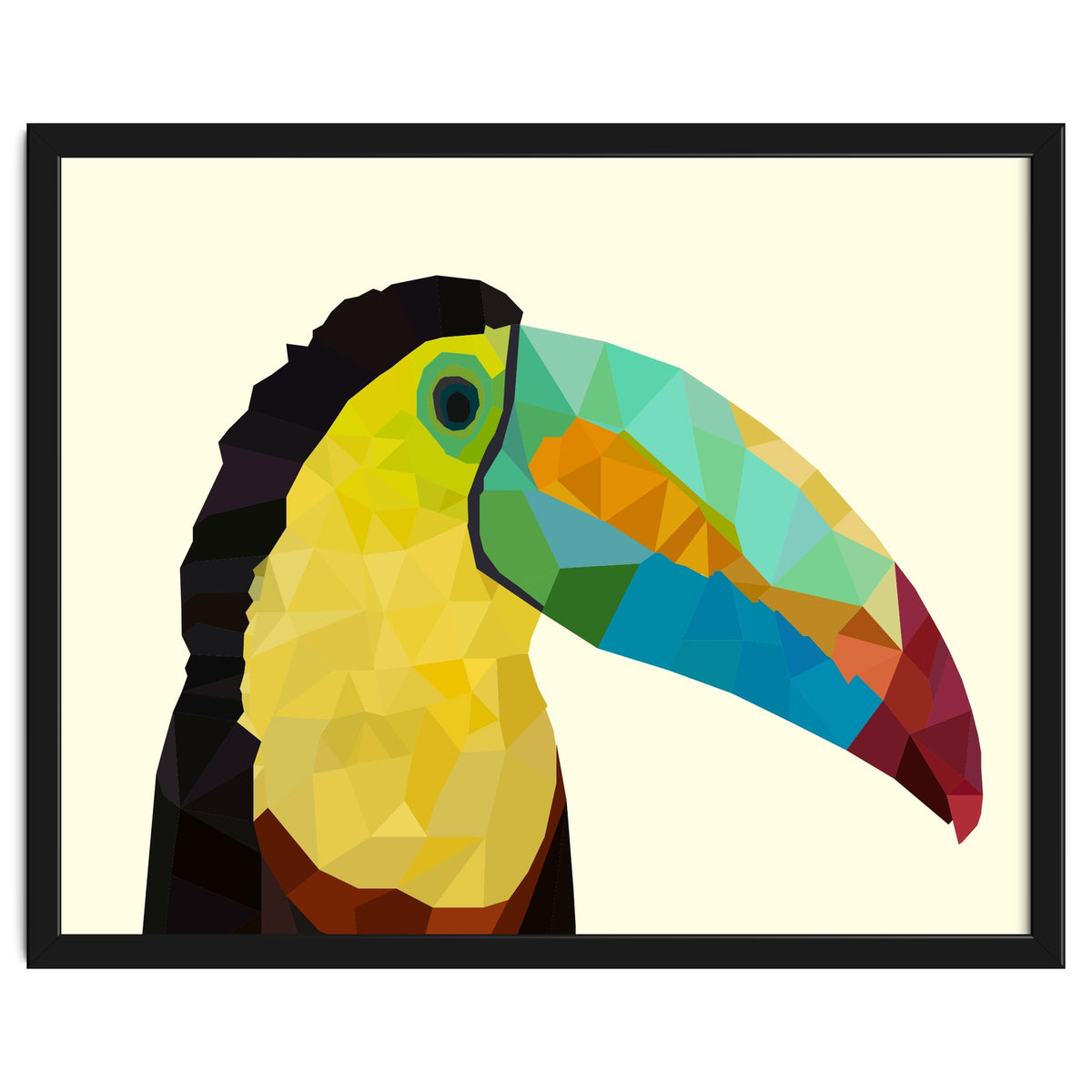 Toucan Bird Low Poly Art