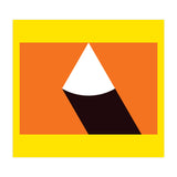 Geometric Shapes No. 47 - orange, black & yellow (Print Only) thumbnail