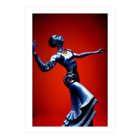 Robot Cyborg passionately dancing Flamenco (Print Only)