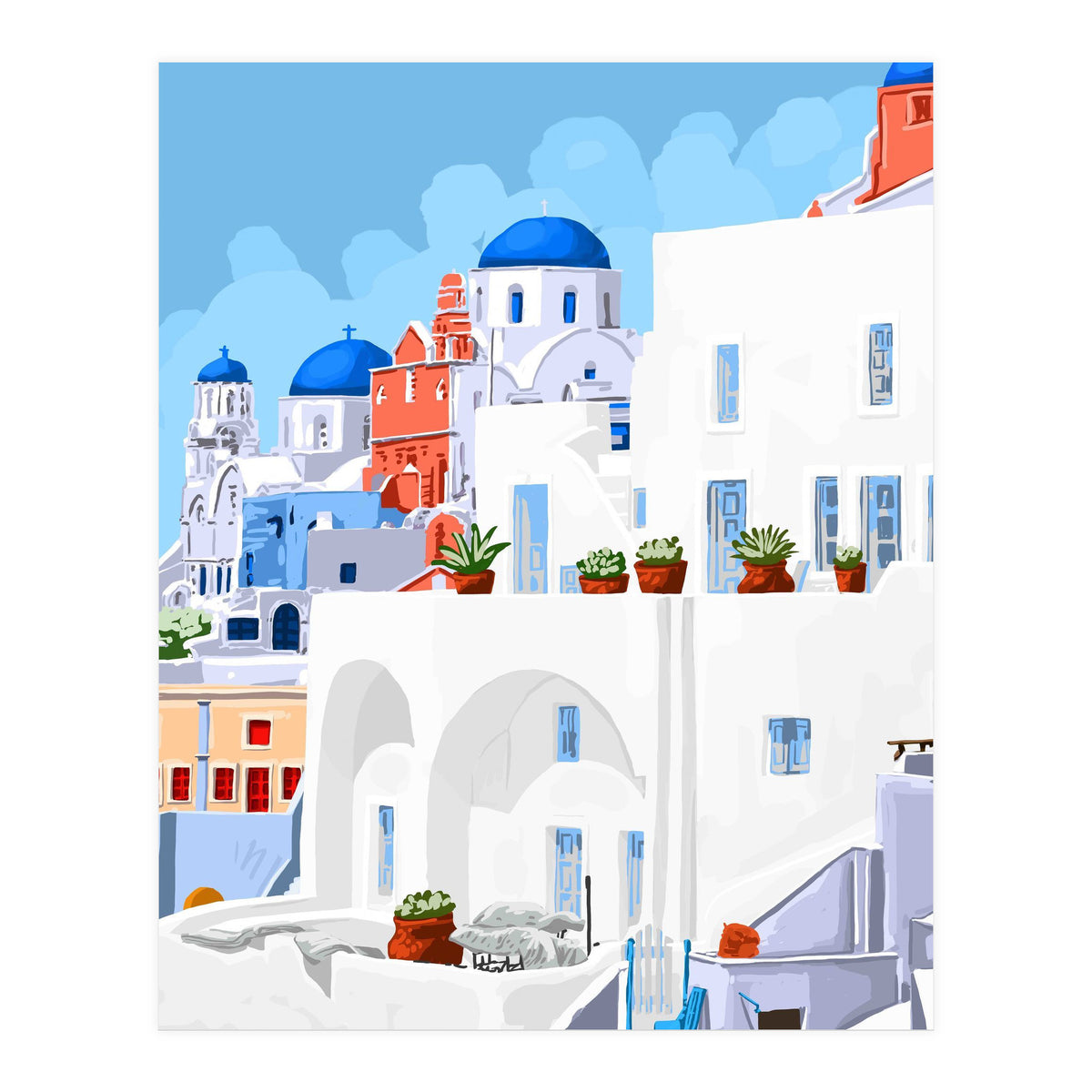 The Santorini Vacay (Print Only)