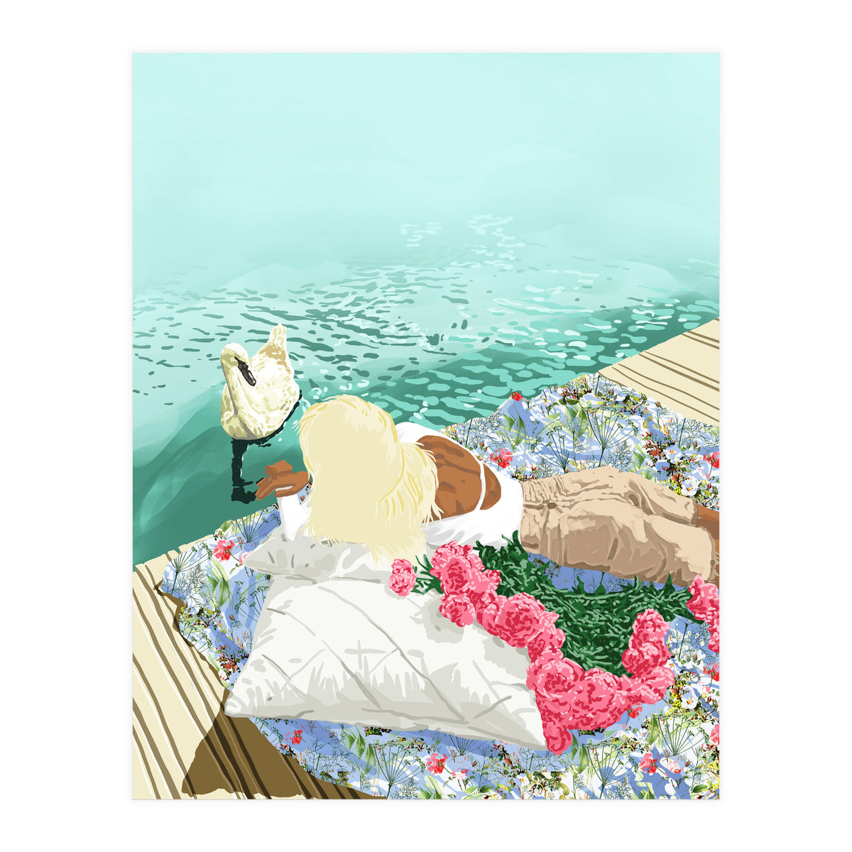 Heart Upon My Sleeve, Valentine's Day Love Bohemian (Print Only)