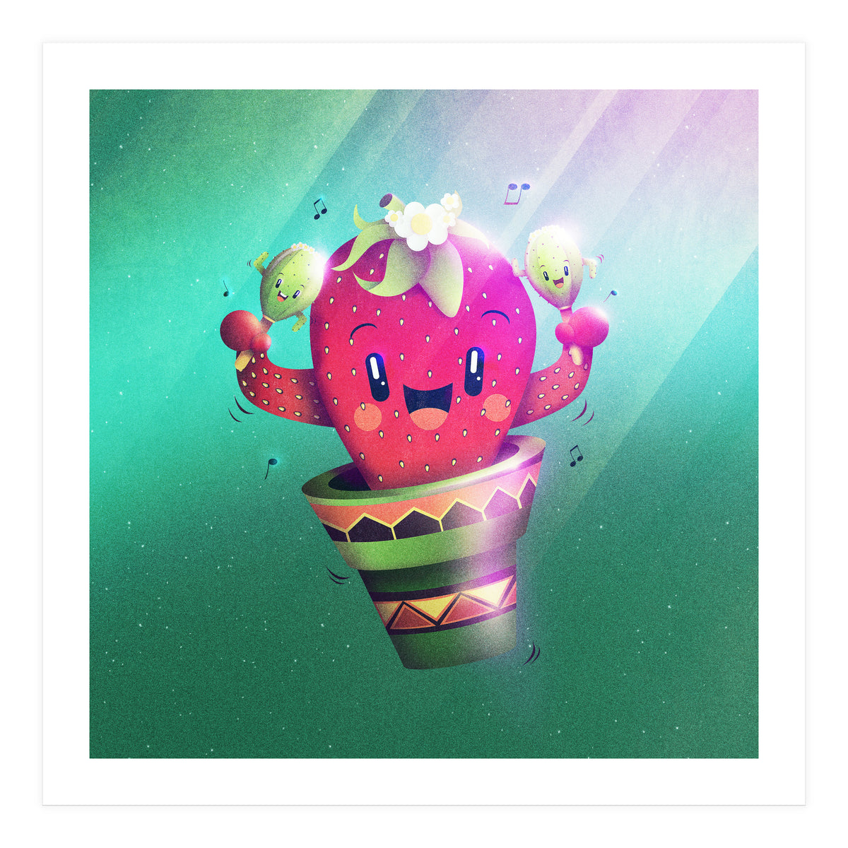 Strawberry Cactus (Print Only)