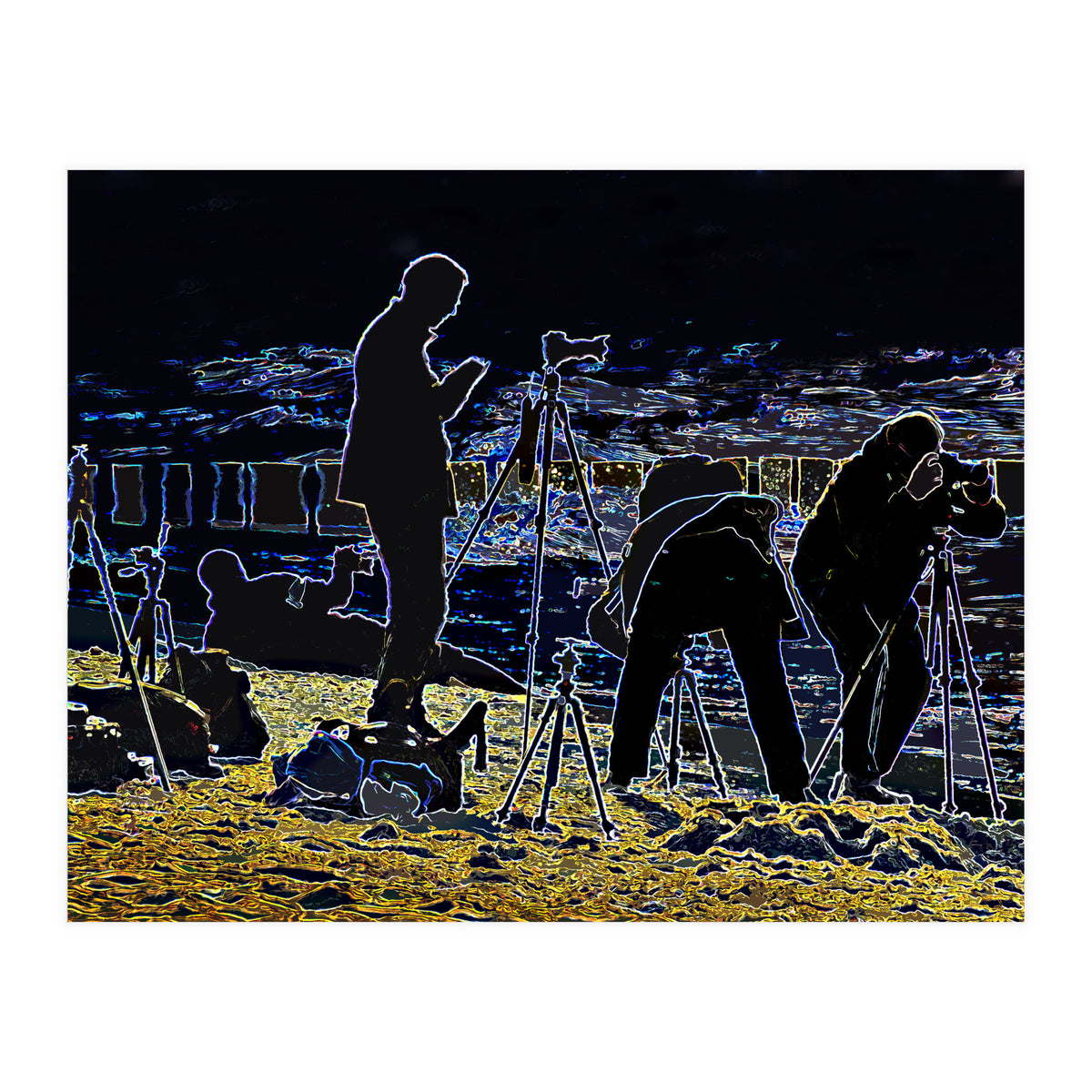 Photographers at the beach (Print Only)