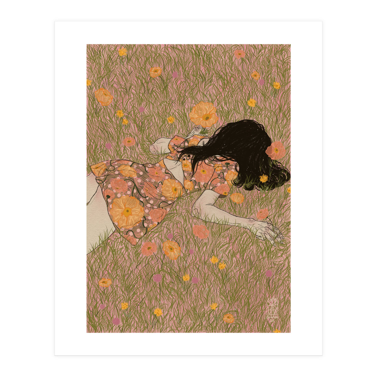 Grass as soft as cotton candy (Print Only)