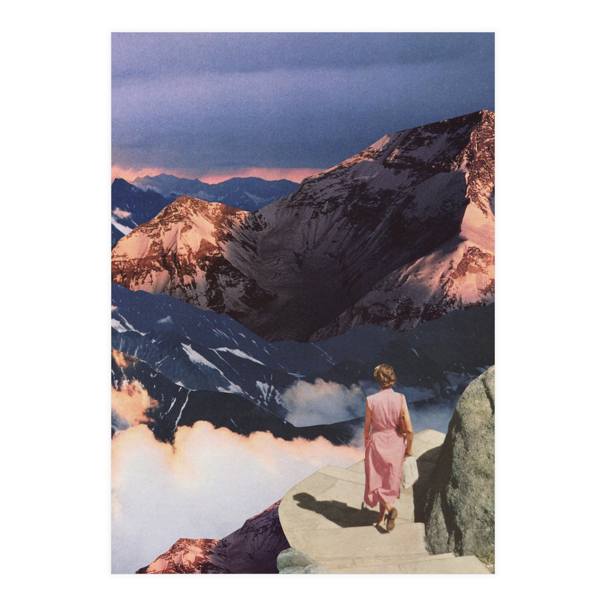 Descending In Pink (Print Only)