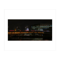 St Pauls & London Bridge photoraphed from the Southbank. (Print Only)
