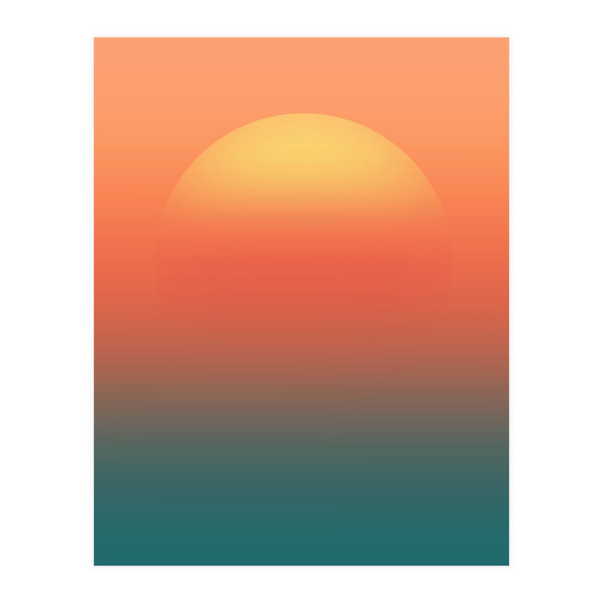 Ocean sunrise (Print Only)