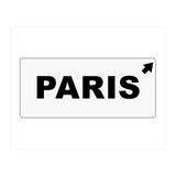 Let`s go to Paris, France! white road sign (Print Only) thumbnail
