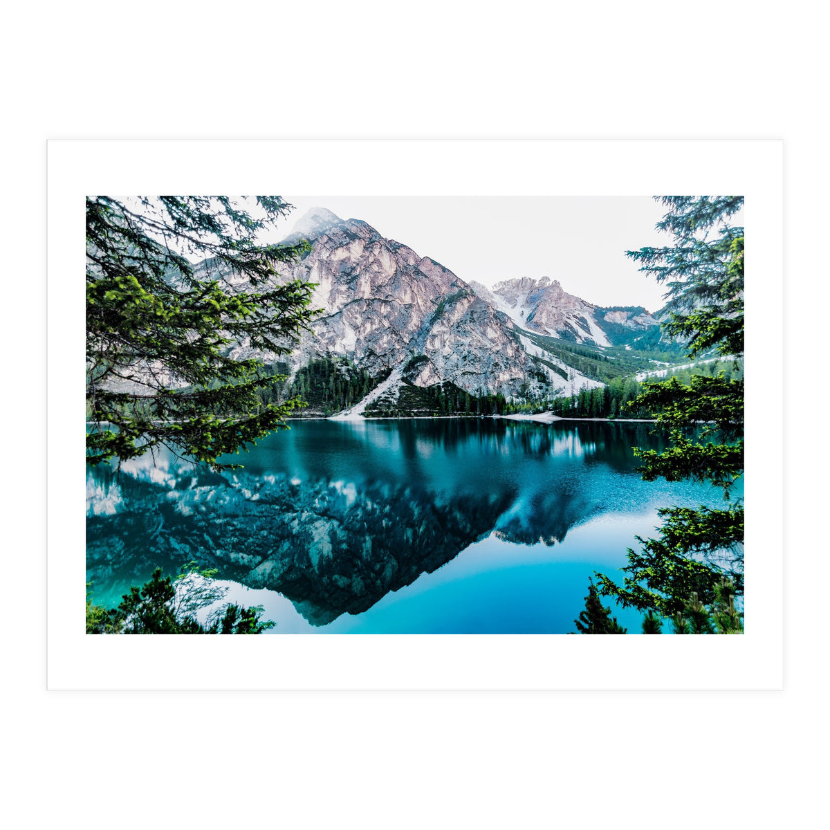 Mountain and lake (Print Only)