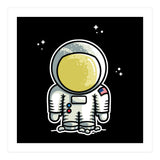 Cute Space Astronaut (Print Only) thumbnail