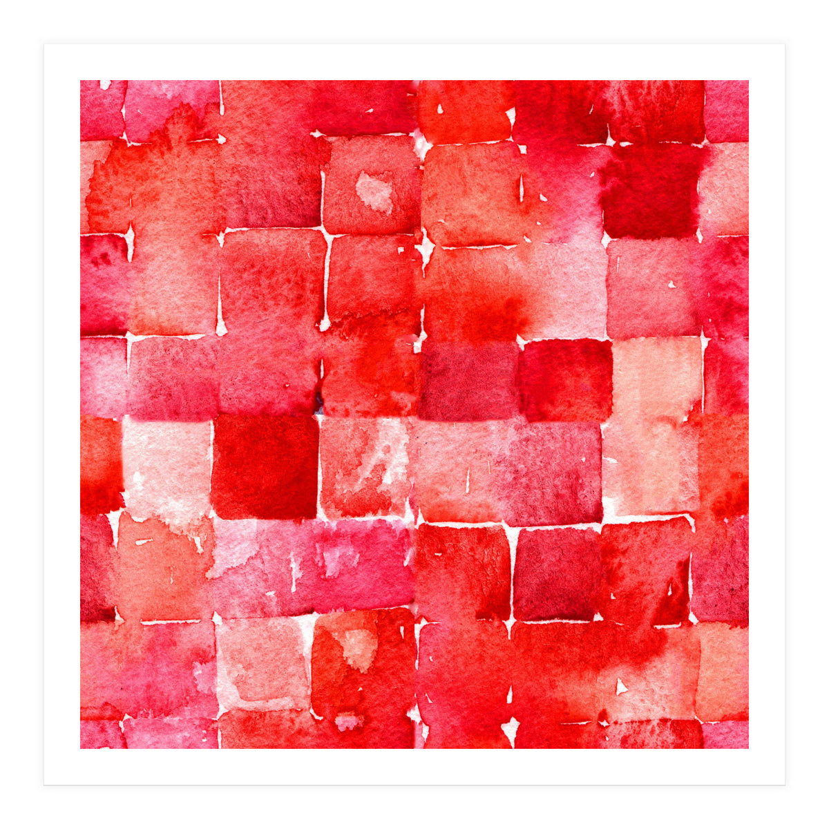 Red Squares (Print Only)
